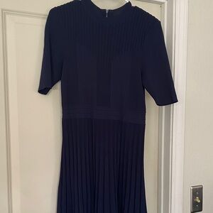 Ted Baker London Elegant Navy Blue Pleated Dress size 5